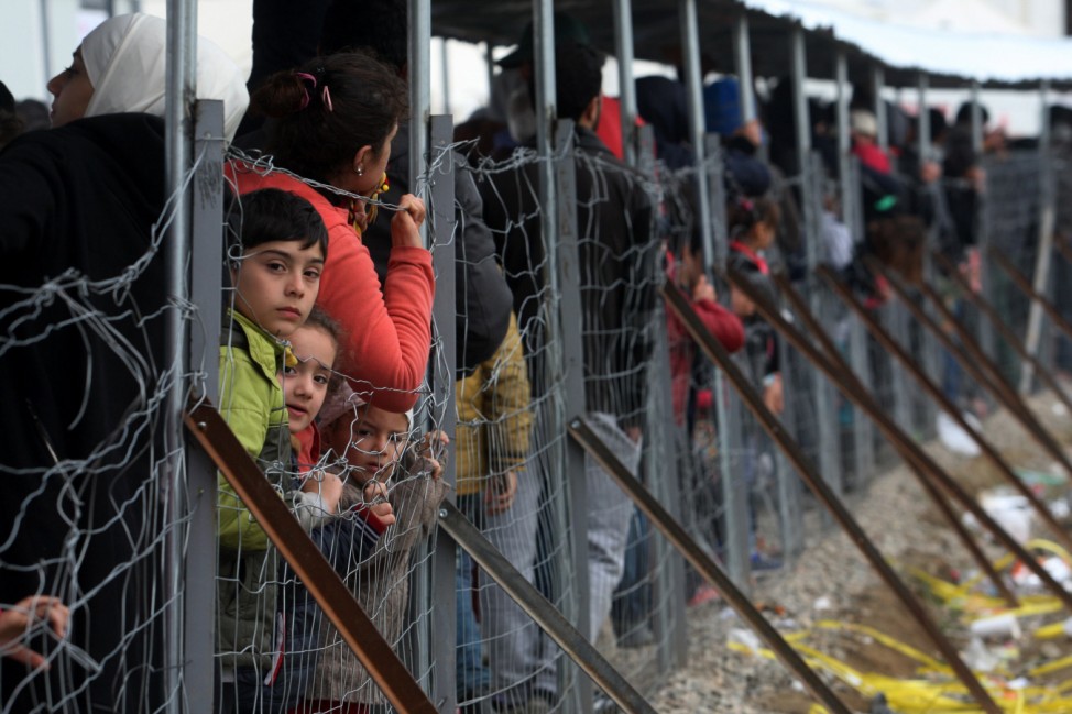Flüchtlinge, griechisch-mazedonische Grenze