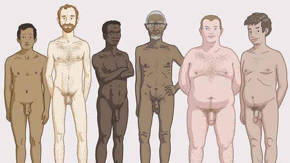 Zanzu.be, Körperformen bei Männern