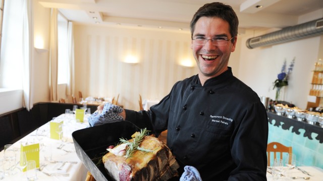 Restaurant Broeding: Inhaber und Chefkoch Manuel Reheis im Restaurant Broeding.