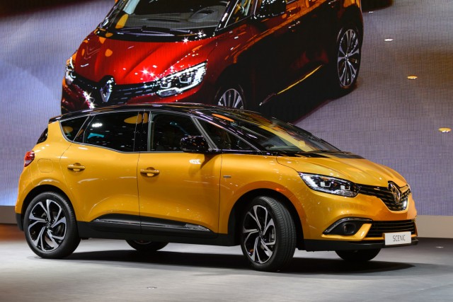 Der neue Renault Scénic auf dem Genfer Autosalon 2016.