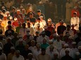 Muslims attend Eid al-Adha morning prayers