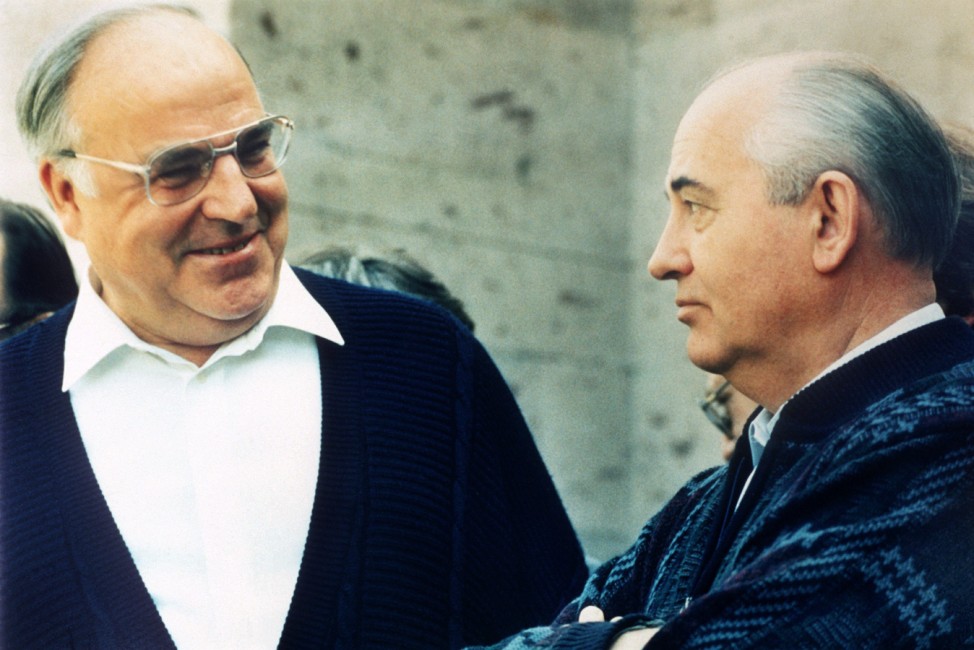 Helmut Kohl und Michail Gorbatschow