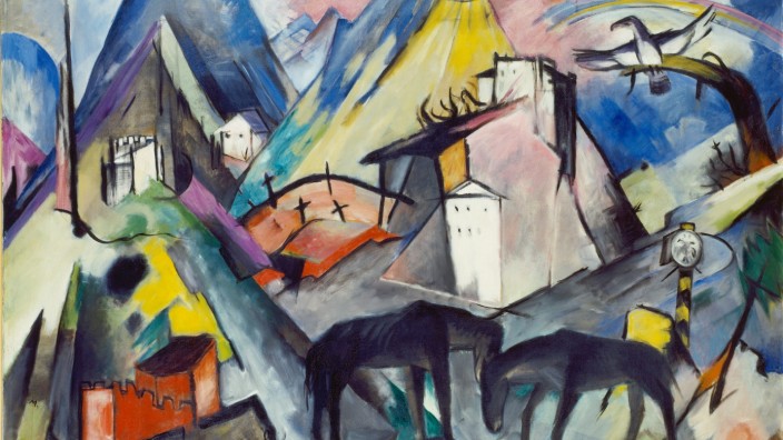 Jubiläum: Das Gemälde "Das arme Land Tirol" (1913, Öl auf Leinwand) kommt für eine Sonderausstellung aus New York zurück nach Kochel.