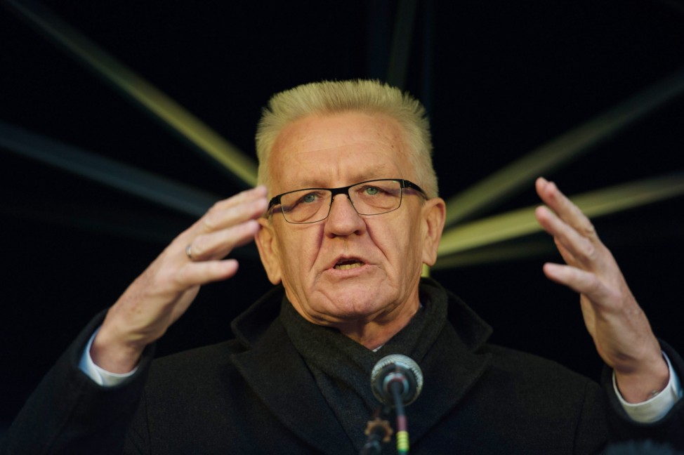 Landtagswahl 2016 - Kretschmann im Wahlkampf