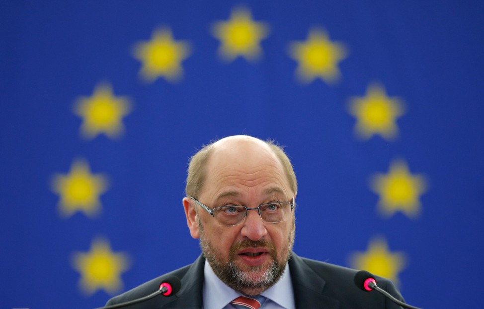 European Parliament President Schulz presides a debate on the outcome of last EU-Turkey summit at the European Parliament in Strasbourg