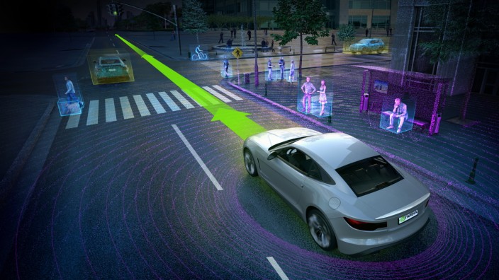 Key Visual von Nvidia zum autonomen Fahren