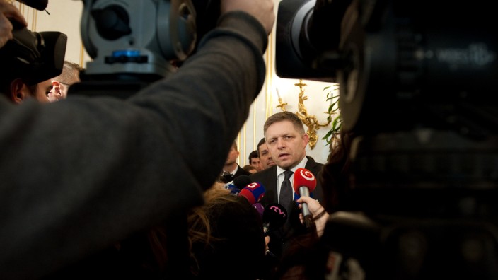 Slowakei: Scharfe Attacken gegen Migranten: der slowakische Ministerpräsident Robert Fico.