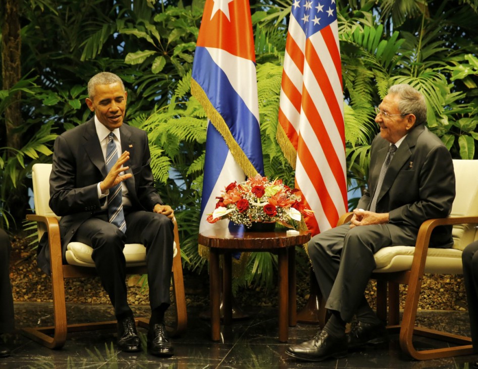 U.S. President Barack Obama and Cuba's President Raul Castro meet in Havana