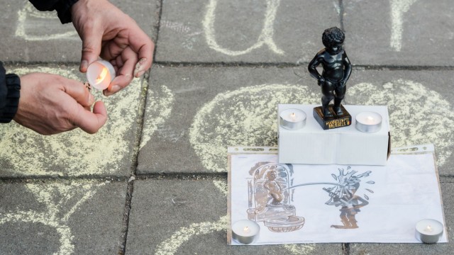 Terrorismus: Manneken Pis steht in Brüssel als Symbol gegen den Terror.