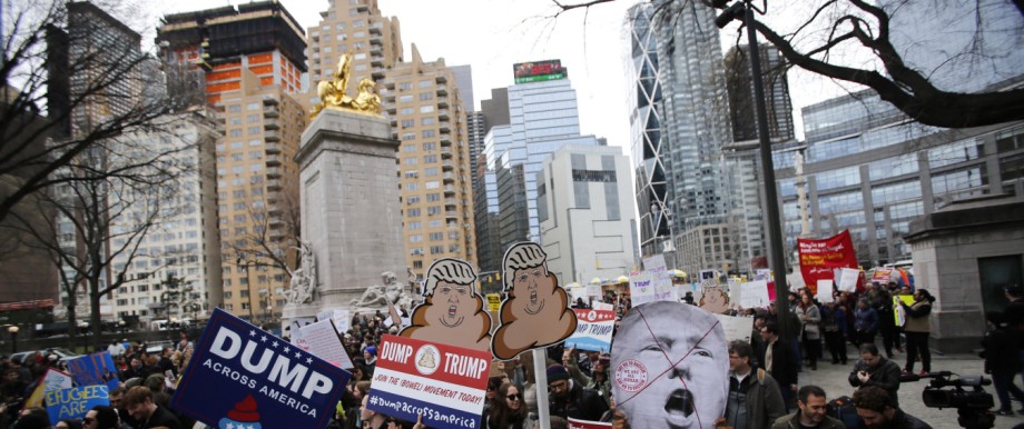 Anti-Trump Rally Held In New York City