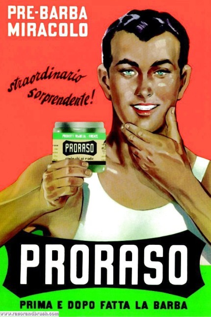 Martelli: Gino ist Kult, sein glattes Gesicht nicht mehr: Die Marke Proraso profitiert vom pflegebewussten Mann.