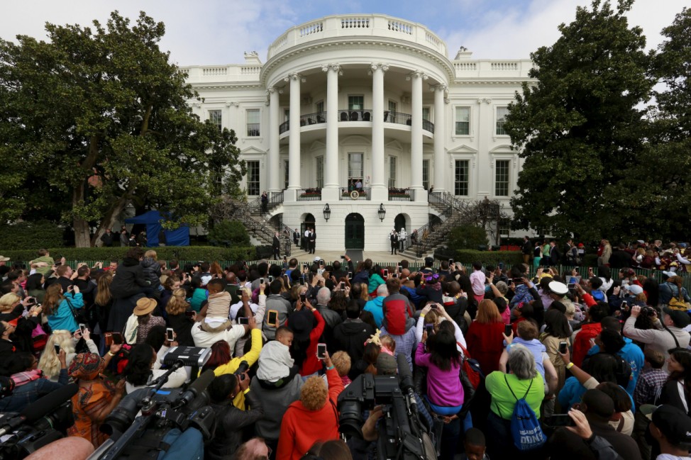 Guests attend the annual Easter Egg Roll at the White House in Washington
