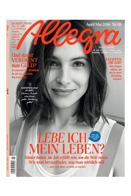 Zeitschriften-Neuauflage: Die neue Allegra erscheint 2016 insgesamt sechsmal und kostet fünf Euro pro Ausgabe.