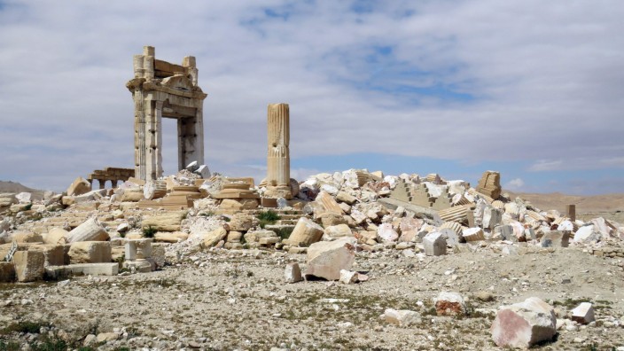 Weltkulturerbe: Die Ruinen des Baal-Tempels in Palmyra.