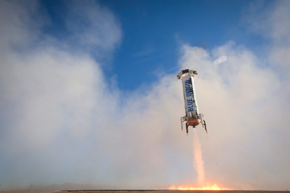 Blue Origin rocket makes third successful vertical landing