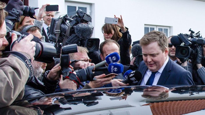 Iceland's Prime Minister Sigmundur David Gunnlaugsson