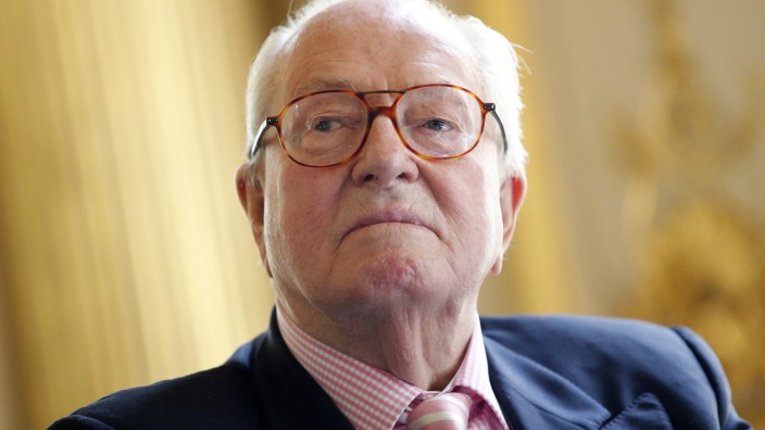 Jean-Marie Le Pen, former leader of the far-right National Front,