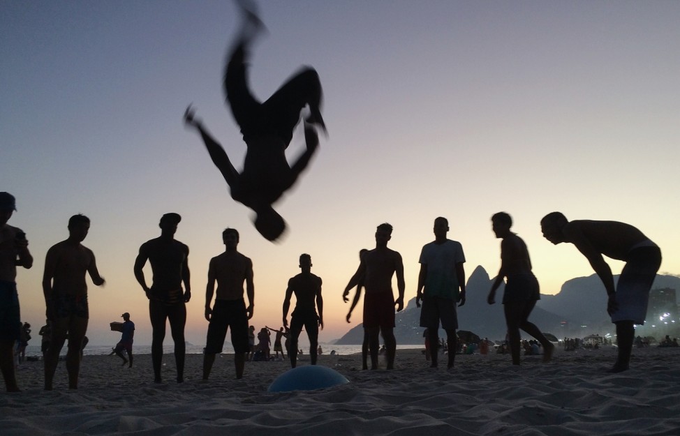 BESTPIX - A Man Flips on Ipanema Beach