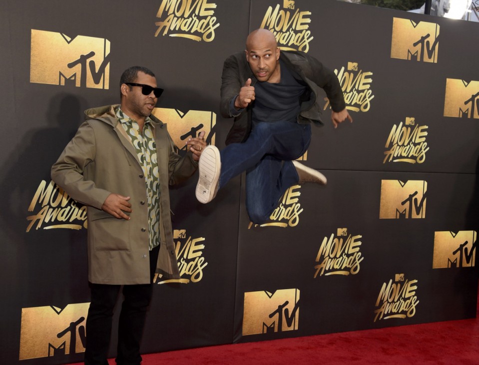 Actors Peele and Key arrive at the 2016 MTV Movie Awards in Burbank