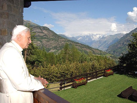 Papst Benedikt im Aostatal