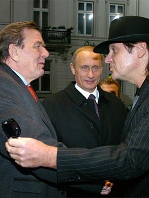 Gerhard Schröder, Wladimir Putin, Udo Lindenberg