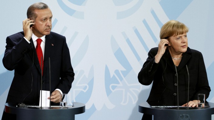 Recep Tayyip Erdogan, Angela Merkel