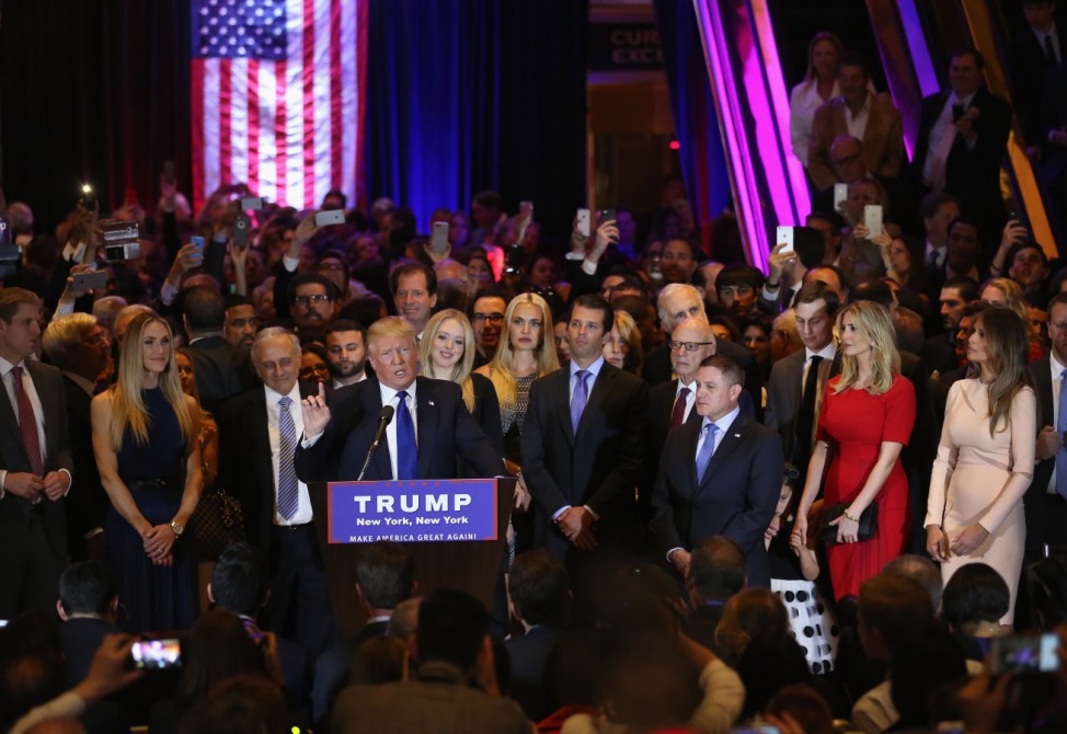 Donald Trump Holds NY Election Night Event At Trump Tower