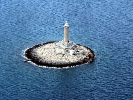 Leuchtturm auf der Insel Porer