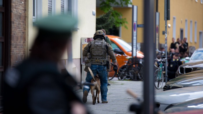 April 19 2016 Shootout in Munich Maxvorstadt One person wounded and transported to the hospital