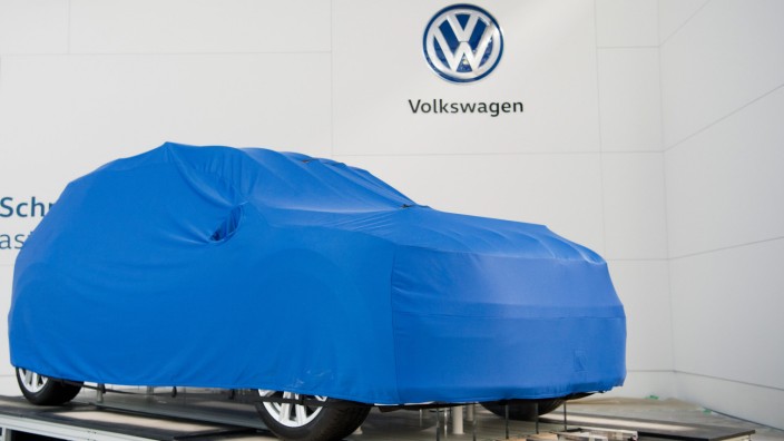 Der Stand von Volkswagen auf der Hannover Messe