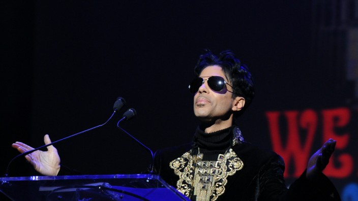 Prince Holds A Press Conference At The Apollo Theater