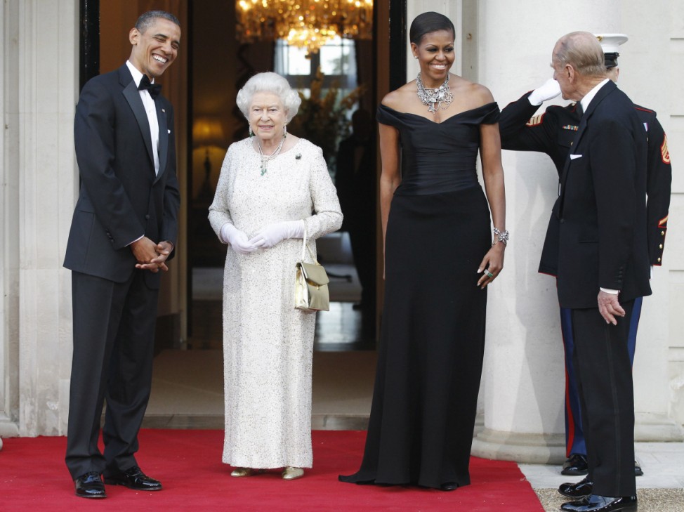 Barack Obama, Michelle Obama, Queen Elizabeth II, Prince Philip
