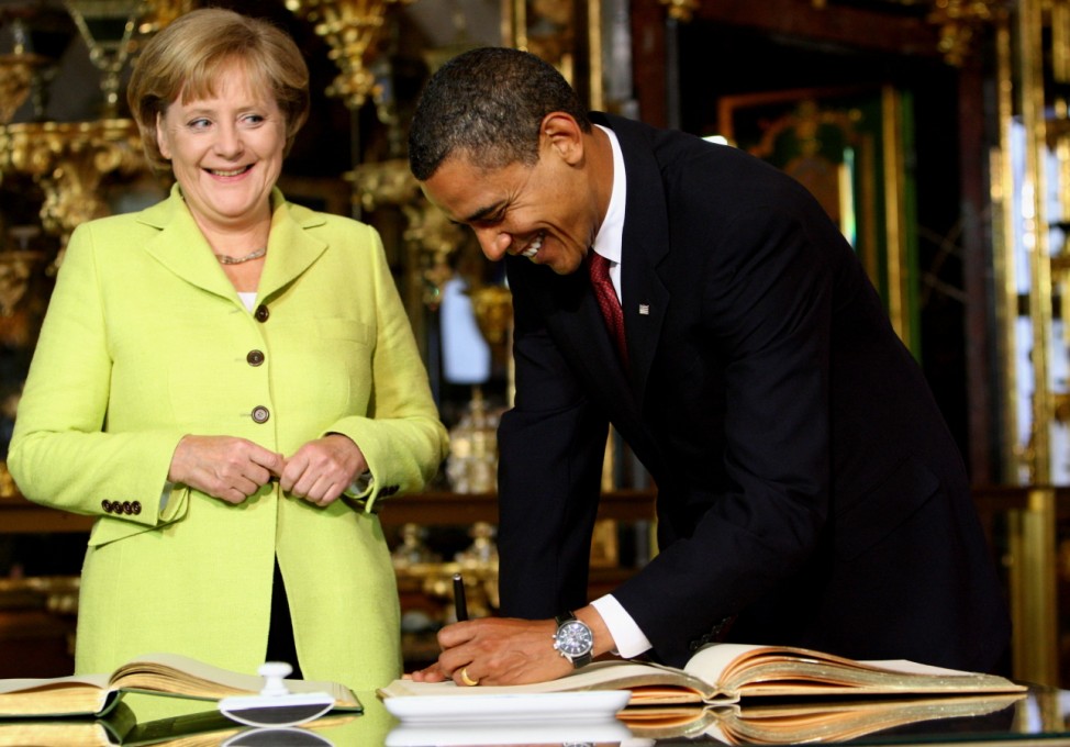 US President Obama Visits Dresden