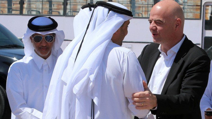 Fifa-Boss Gianni Infantino bei einem Besuch in Katar im Jahr 2016