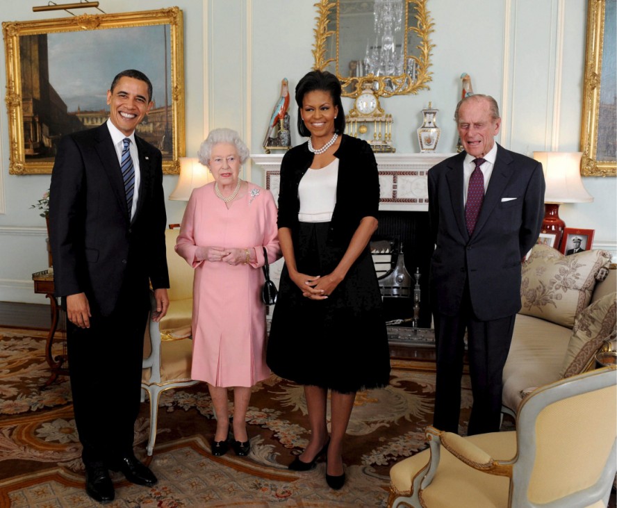 Obama und Ehefrau Michelle im Buckingham Palast