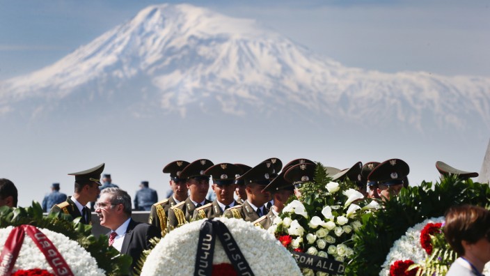 101st Anniversary of the Armenian Genocide, Genocide Memorial in Yerevan, Armenia