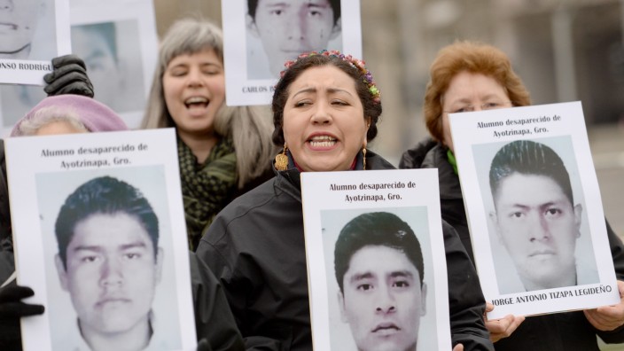 Protestaktion gegen Folter und Verschwindenlassen in Mexiko
