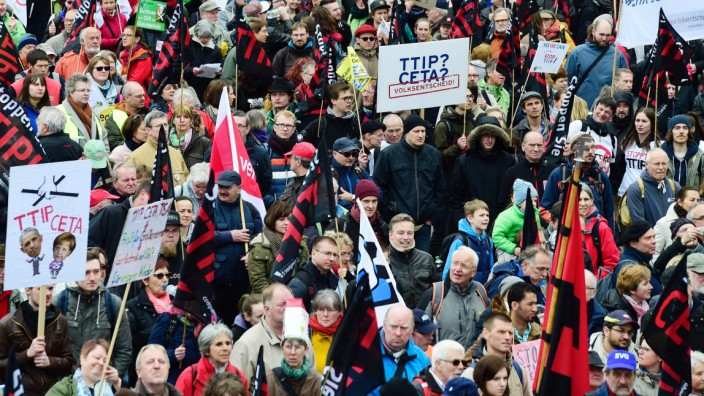 TTIP Ceta Demonstration NGO