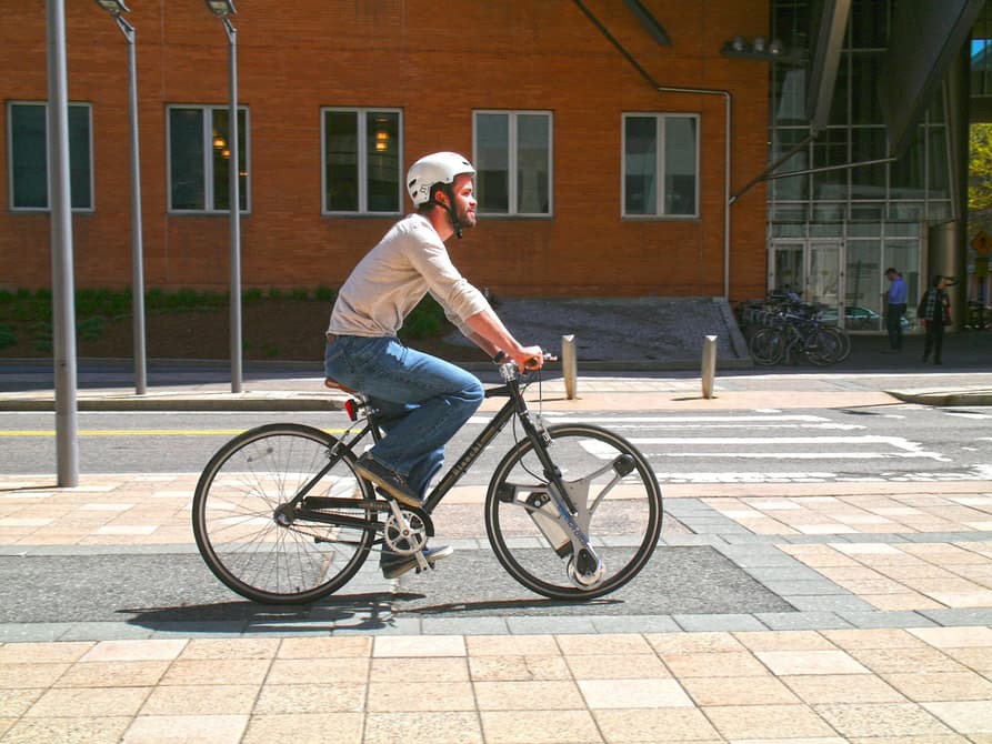 Der GeoOrbital macht aus jedem Fahrrad ein E-Bike
