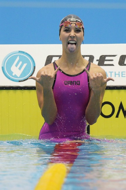 Schwimmen: Freut sich über den deutschen Rekord: Schwimmerin Alexandra Wenk.