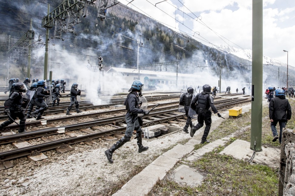 Activists Protest Border Controls At Brenner Pass