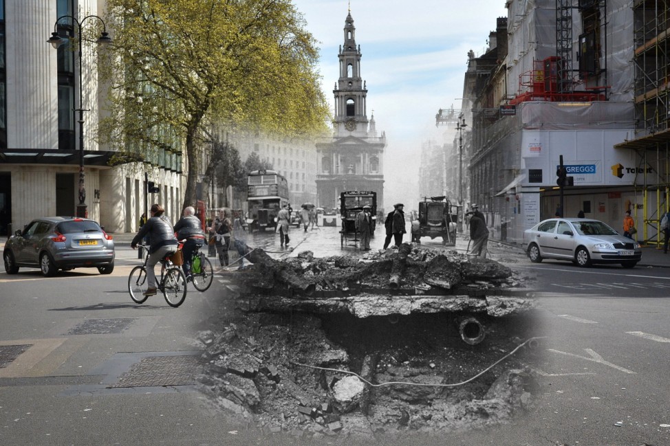 Scenes From The London Blitz - Now and Then