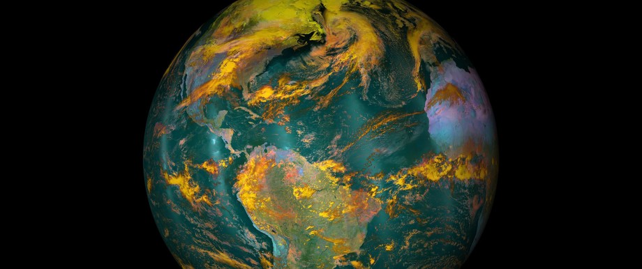 Internationaler Währungsfonds: Zahllose Menschen weltweit leiden unter den Auswirkungen von Korruption. Bild: Eine von einem Nasa-Satelliten erstellte Ansicht der Erde. Die Falschfarben basieren auf Infrarotsensoren, die ein anderes Spektrum elektromagnetischer Strahlen erfassen.