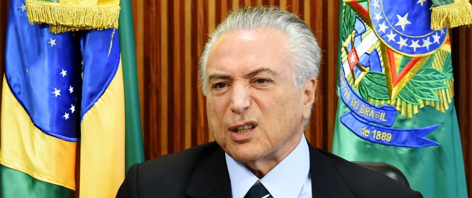 Brasilien: Michel Temer bei seinem ersten Ministertreffen im seinem Amtssitz, dem Palácio do Planalto in Brasilia.
