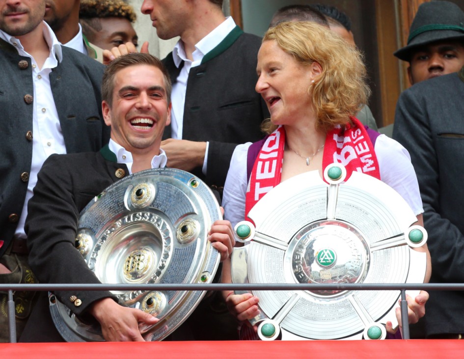 Empfang FC Bayern München auf dem Rathausbalkon