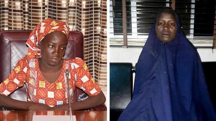 Boko Haram: Amina Ali (l.) war 764 Tage in Gefangenschaft der Terrormiliz Boko Haram. Nigeria hofft auf die Spur von Serah Luka (r.)