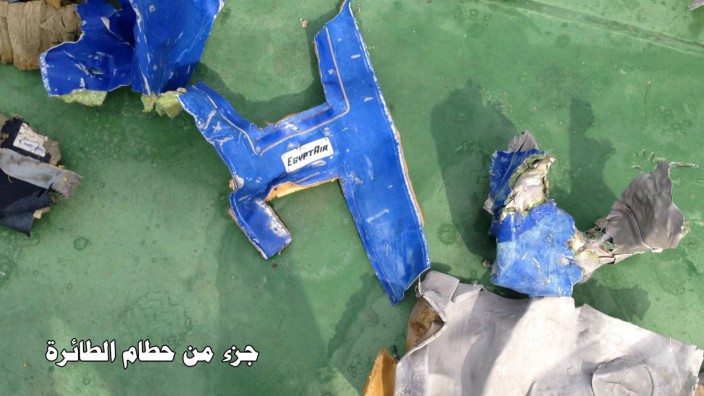 Debris from the missing EgyptAir MS804 flight