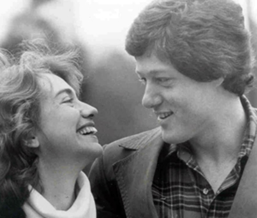 Hillary und Bill Clinton, 1971