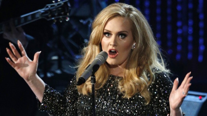 British singer Adele performs at the 85th Academy Awards in Hollywood
