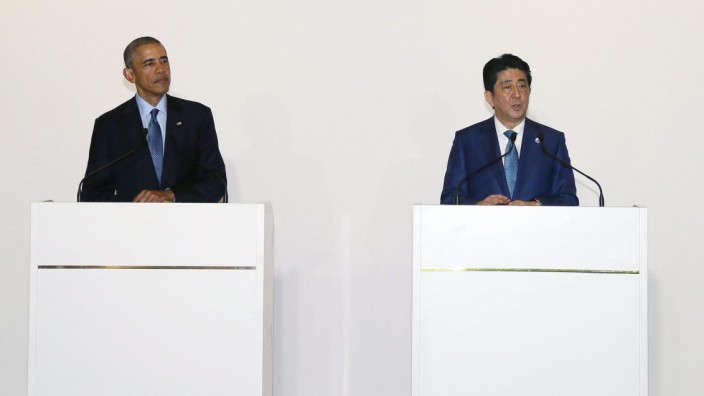 Barack Obama und Shinzo Abe